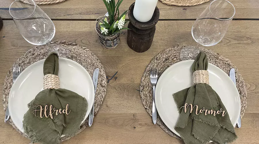 Stofserviet - Oliven