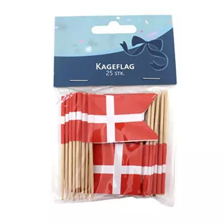 Flag på pind - 25 stk