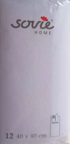 Sovie home tekstil bestik serviet - 12 stk light rosa