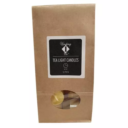 Fyrfadslys 12stk 4 timer - Solgul