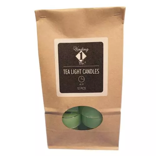 Fyrfadslys Lime 4timer 12stk