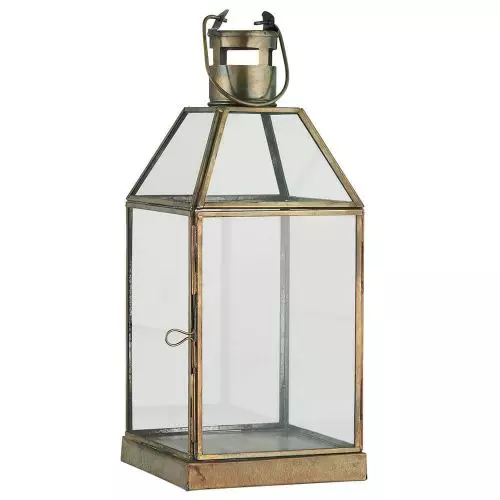 Lanterne Matheo messing - 14x35cm