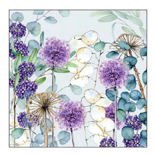 Ambiente kaffeserviet 25x25cm 3-lags 20stk - Lunaria Green