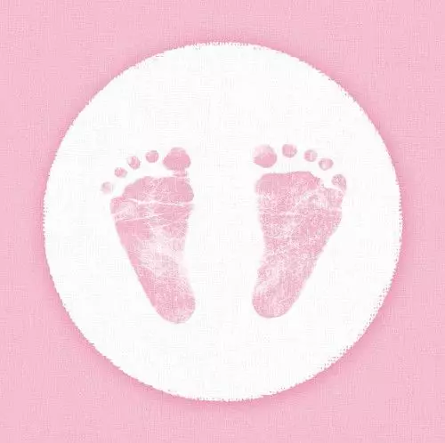 Ambiente 24x24 cm serviet - 20 stk Baby Steps Girl