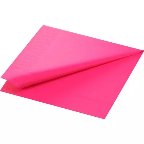 Duni serviet 33x33cm 3-lags 125stk - Fuchsia