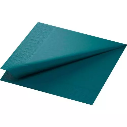 Duni serviet 33x33cm 3-lags 125stk - Ocean Teal