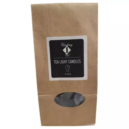 Fyrfadslys mørkeblå 4timer 12stk