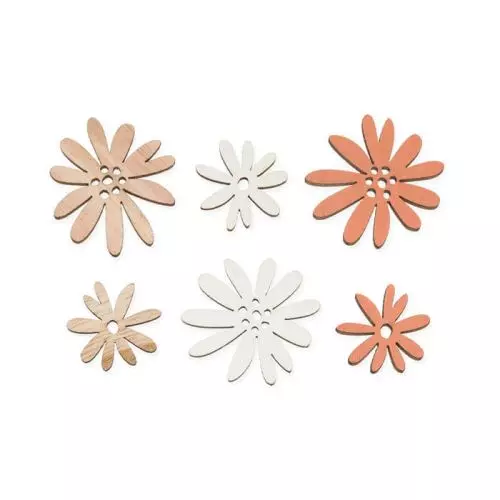 Træblomster Blushrose/Hvid - 18 stk