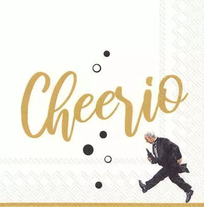 IHR Cheerio Gold 33x33cm serviet - 20stk