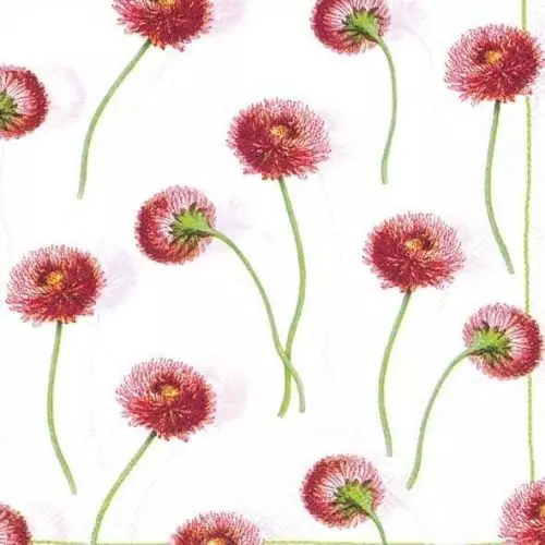 IHR 3-lags Frokostserviet 33x33cm 20stk - Bellissima White