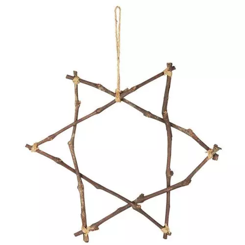 Stjerne af grene - 40cm