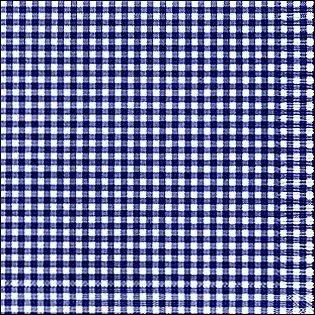 Bækkelund serviet 33x33 - 20 stk - Pepita tern blå