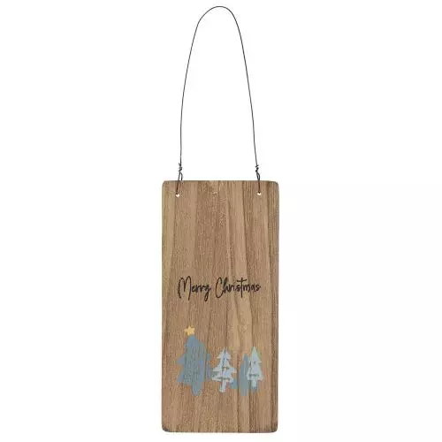 Træskilt Merry Christmas