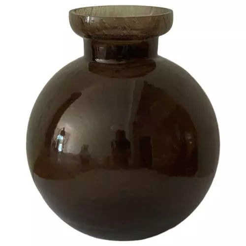 Vase Genbrugsglas - Røgfarvet