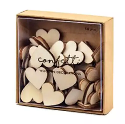 Bordpynt Hjerter - Træ