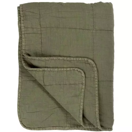 Quilt tæppe - Oliven