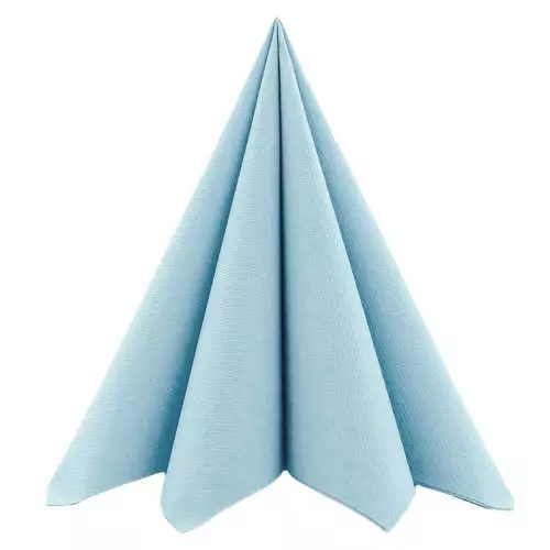 Sovie home tekstil serviet  - 40x40 cm - 12 stk lyseblå