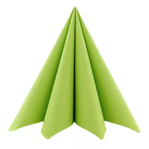 Mank Stofligende Serviet 40x40cm 50stk - Kiwi