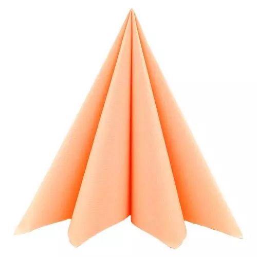 Sovie stofligende serviet 40x40cm - 12stk Abrikos