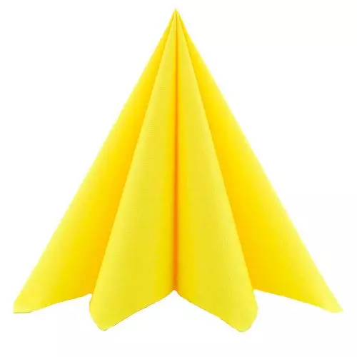 Mank Stofligende Serviet 40x40cm 50stk - Gul