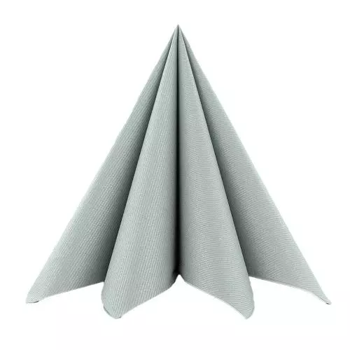 Sovie Stofligende Serviet 40x40cm 12stk – Sølv