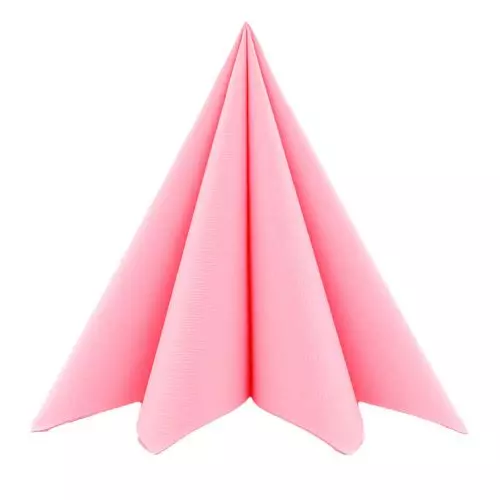 Mank Stofligende Serviet 40x40cm 50stk - Rosa/Lyserød