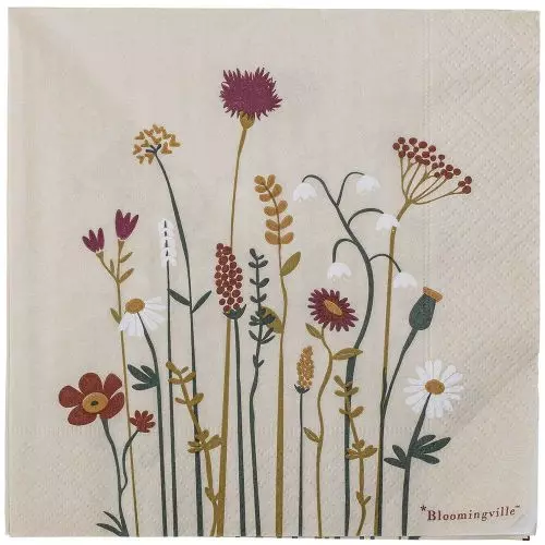 Bloomingville Frokostserviet 3-lags 20stk - Paige