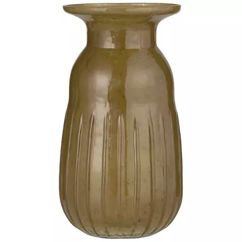 Hyacintvase pebbled glas autumn green