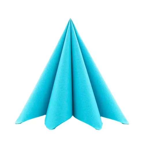 Mank Stofligende Frokostserviet 50stk - Skyblå