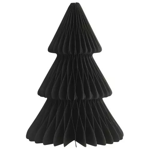 Juletræ stående foldet papir m/magnetlukning