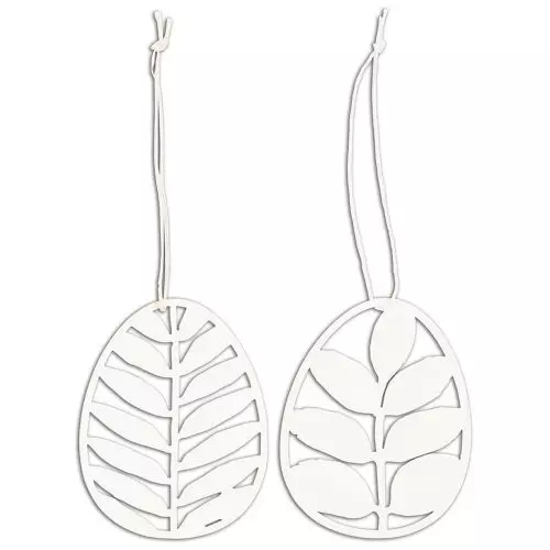 Papirklip æg bladmønster 2 ass