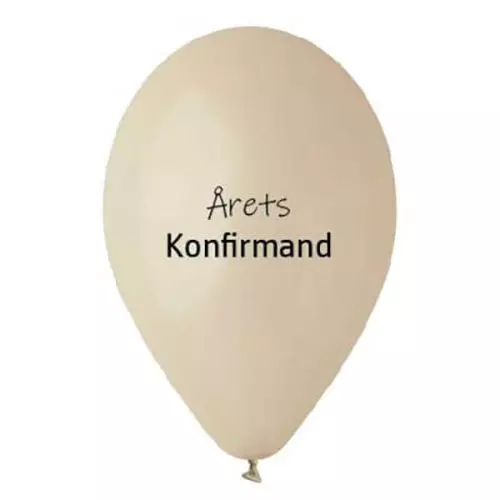 Ballon Årets Konfirmand 10stk - Latte