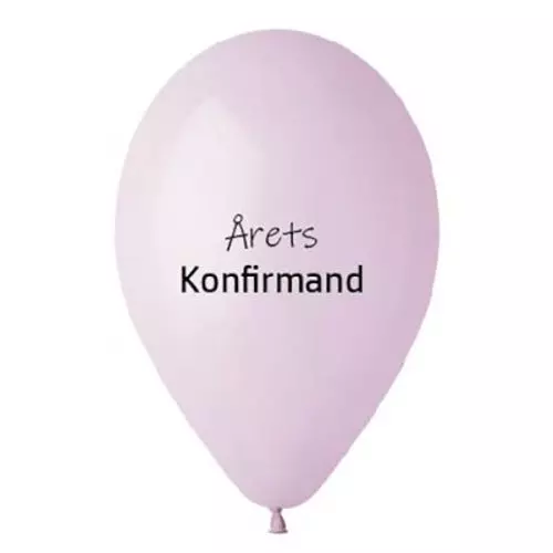 Ballon Årets Konfirmand 10stk - Syren