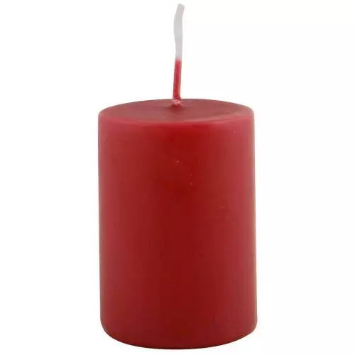 Bloklys 4x6 cm - Mørkerød