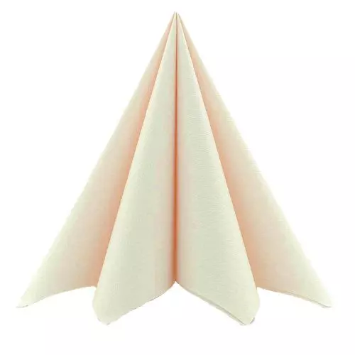 Sovie stofligende serviet 40x40 cm - 12stk Creme