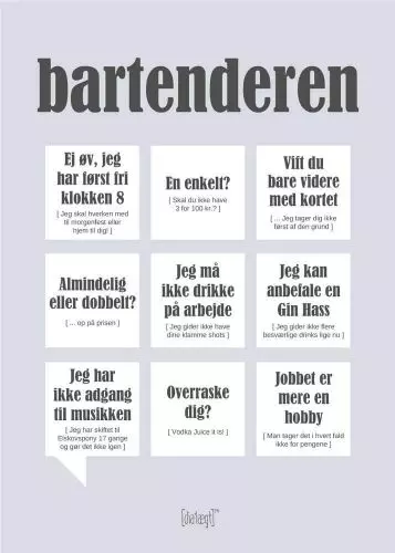 Dialægt kort - Bartenderen