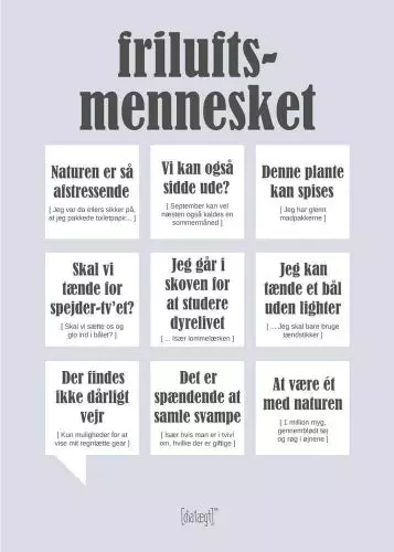 Dialægt Kort - Friluftsmennesket