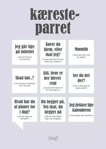 Dialægt kort - Kæresteparret