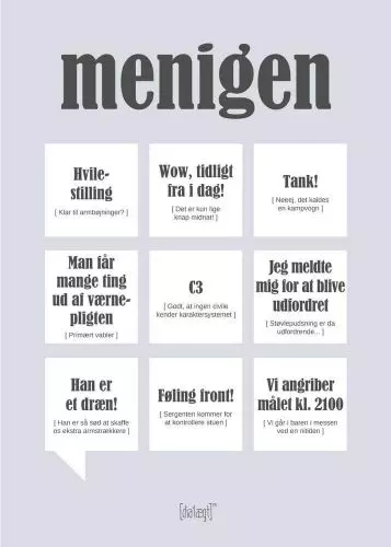 Dialægt kort - Menigen