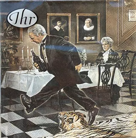 IHR Dinner for one serviet 33x33 cm - 20 stk