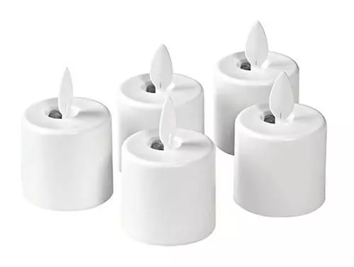 Duni LED lys m/bevægelig flamme 5stk u/lader