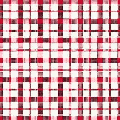 Dunilin 40x40 Giovanni rød/hvid tern - 50stk