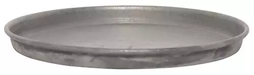 Lysbakke med kant Ø16cm - Zink