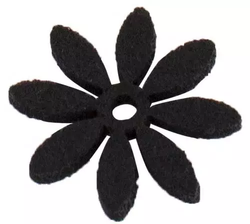 Filtblomst Ø3cm 18stk - Sort