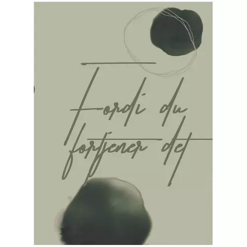 Citatplakat Fordi du fortjener det A7