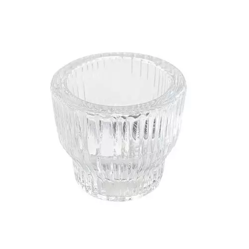 Fyrfads/lysestage - Glas