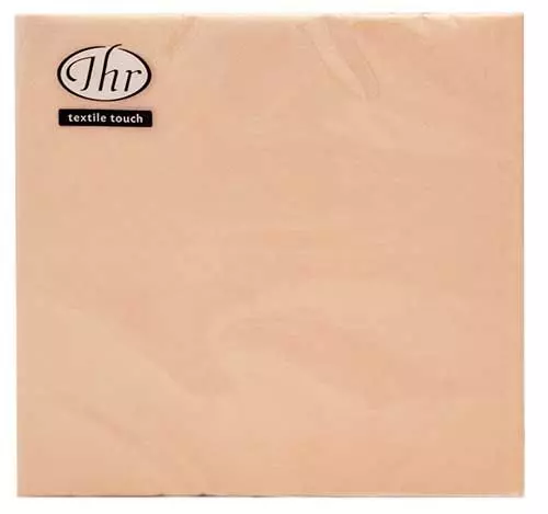 IHR tekstil serviet 40x40 cm unde/pudder - 12 stk