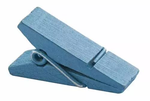 Klemme i træ 12stk - Turkis