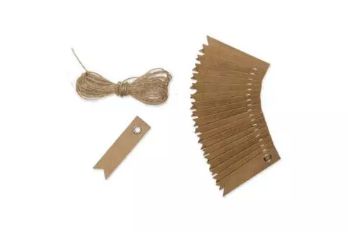 Manilla Mini 20stk Genbrugspapir M/snor - 5x1,2cm