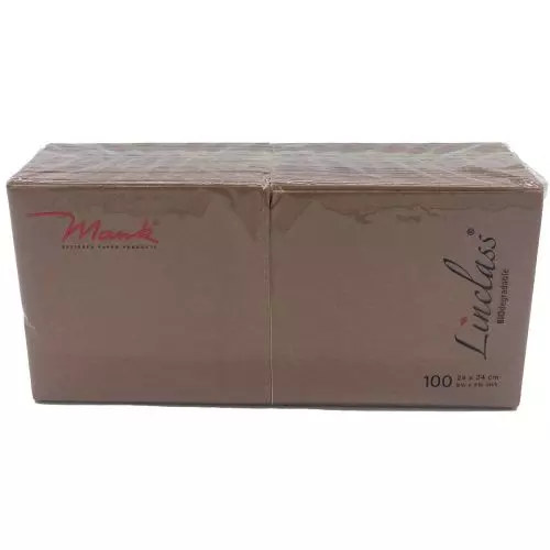 Mank Stofligende Kaffeserviet 100stk - Bronze